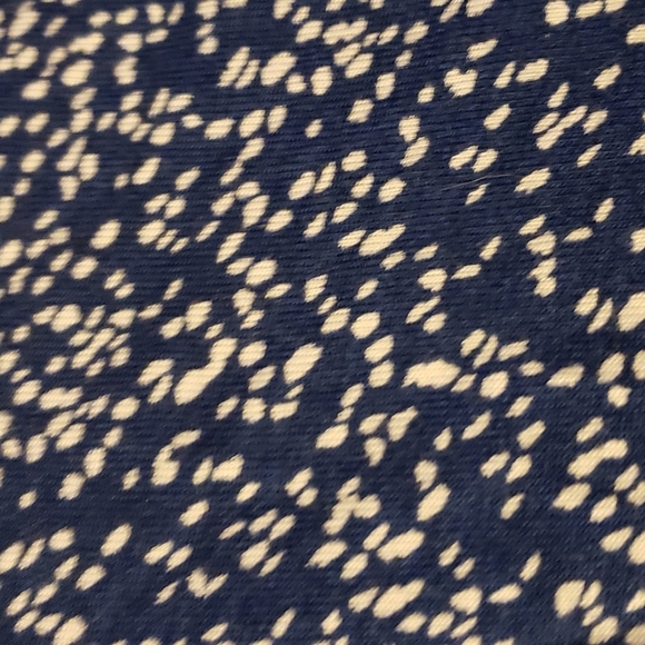 Amazon Essentials Cap-Sleeve Faux-Wrap Dress Navy with Dots Size L - Picture 4 of 8